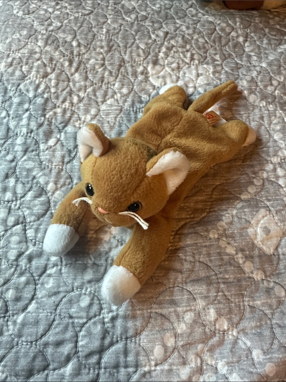 Beanie Baby Cat “Nip” Brown Plush TY 1993